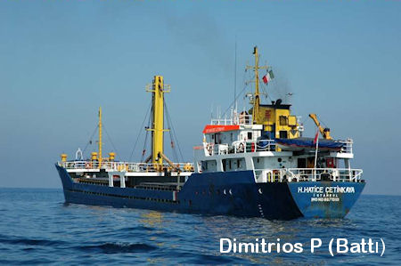 "Dimitrios P" Derince Limanında Battı