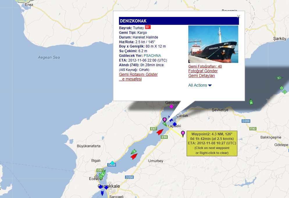 &quot;Deniz Konak&quot; Çanakkale&#039;de Arızalandı