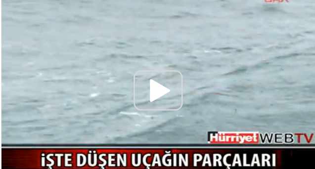 İşte düşen uçağın parçaları!