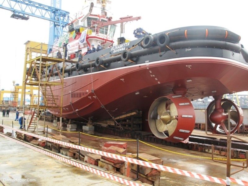“M/TUG ELISABETTA” İsimli Romörkör Suya İndirildi