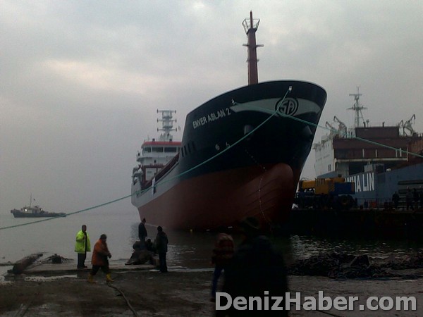 M/V Enver Aslan Denize İndirildi