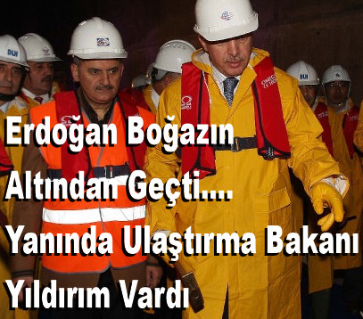 Başbakan Erdoğan Boğazı Denizaltından Geçti