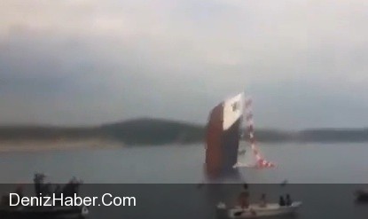 Eski Sahil Güvenlik Gemisi Saros'ta Batırıldı
