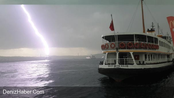 Denize Yıldırm Düştü, Böyle Görüntülendi