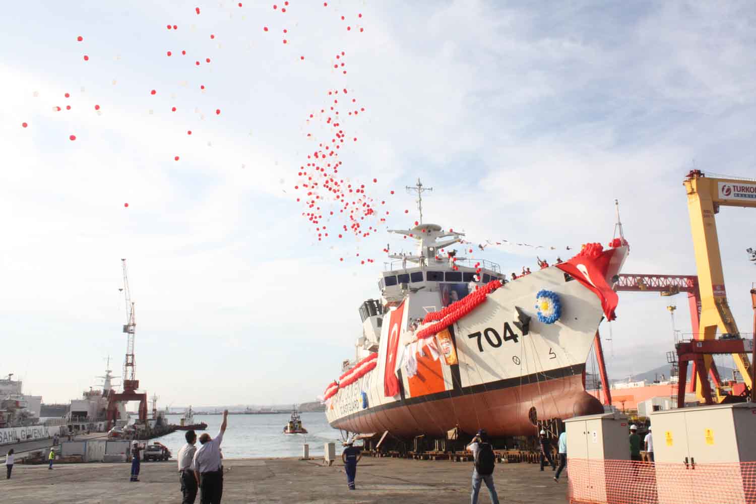 “TCSG Yaşam” Törenle Denize İndirildi