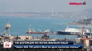 Tır Şoförleri Gemide Mahsur Kaldılar