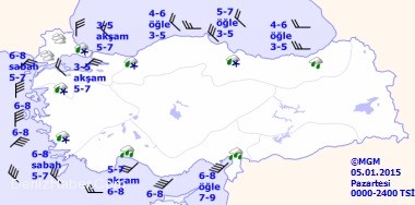 Meteoroloji&#039;den donduran hava durumu raporu
