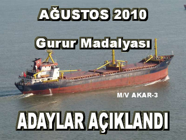 AĞUSTOS 2010 Gurur Madalyası&#039;na 25 Aday
