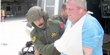 Yaralanan İkinci Makinist Helikopterle Alındı