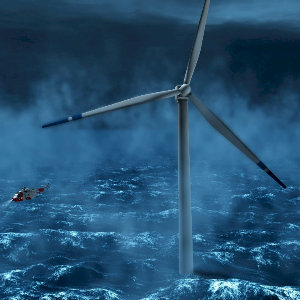 Denizde yüzebilen ilk rüzgar santrali