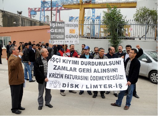 İşçi Çıkarmaya Limter-İş'ten Protesto