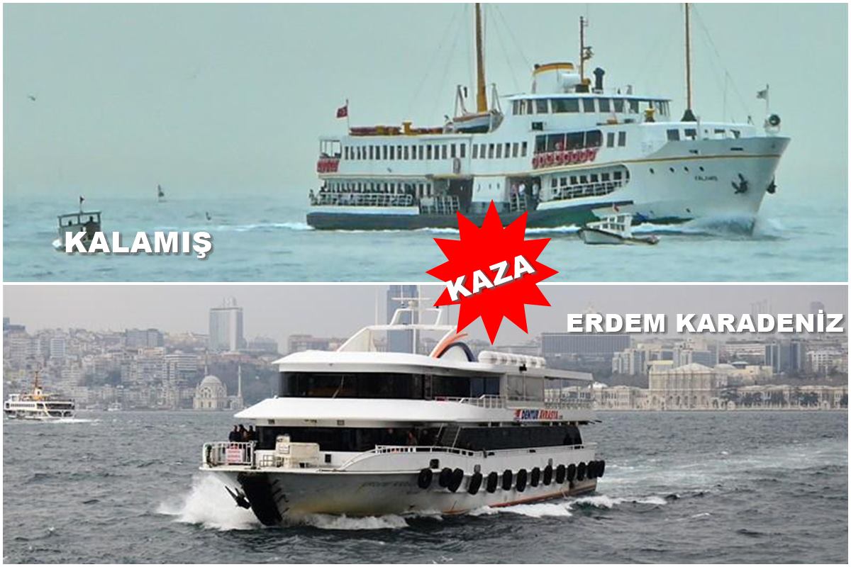Yolcu Gemileri Kadıköy önünde çarpıştı