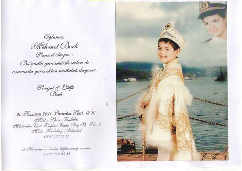 Mehmet&#039;in Sünnet Düğünü 20 Haziranda