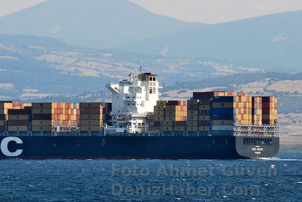 MSC MAEVA Çanakkale'den Böyle Geçti