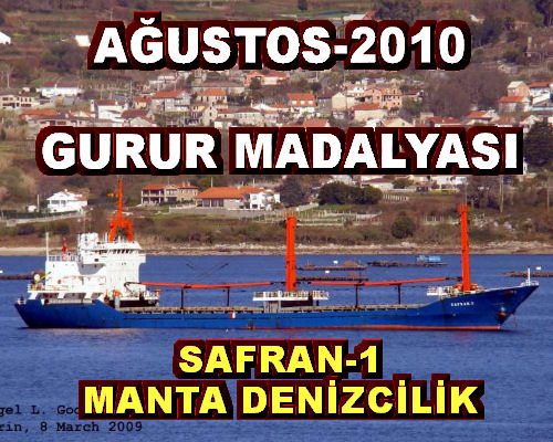 Ağustos-2010 Gurur Madalyası Safran-1 Gemisine