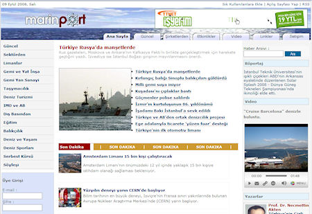 "Marinport" yayın hayatına başladı.