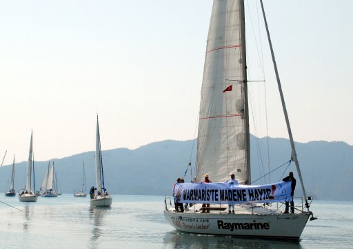 Marmaris'te Yatlı Çevre Eylemi