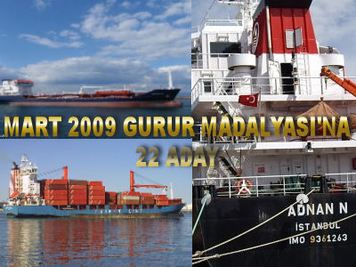 Mart 2009 Gurur Madalyası İçin 22 Aday