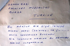 Libya&#039;dan Denize Attığı Mektup Bursa’ya Ulaştı