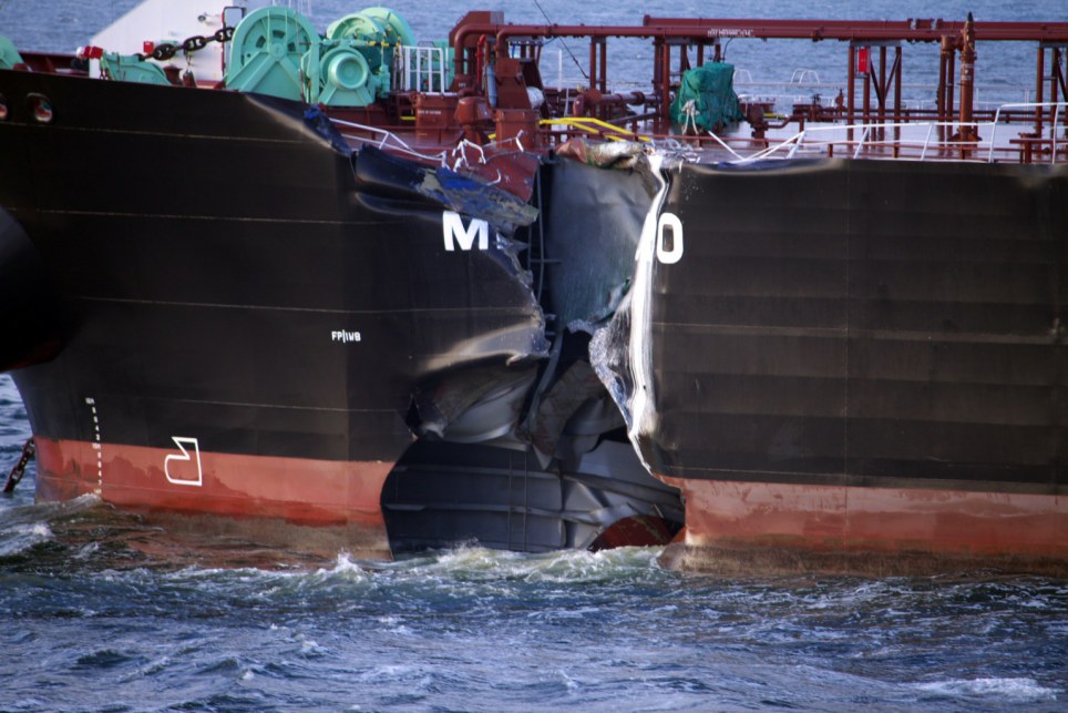 Kuzey Denizinde Tanker Kazası