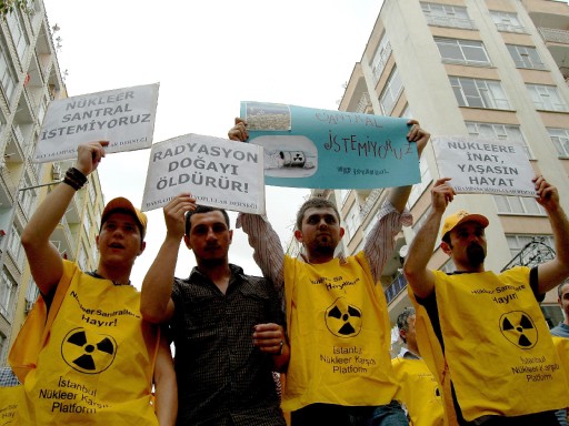 Nükleere ve Balık Çiftliklerine Hayır Mitingi