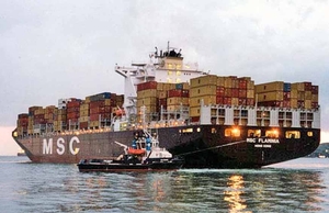 MSC Flaminia, İstanbul Boğazından Geçti