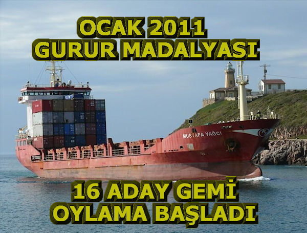 Ocak 2011 Gurur Madalyasına 16 Aday