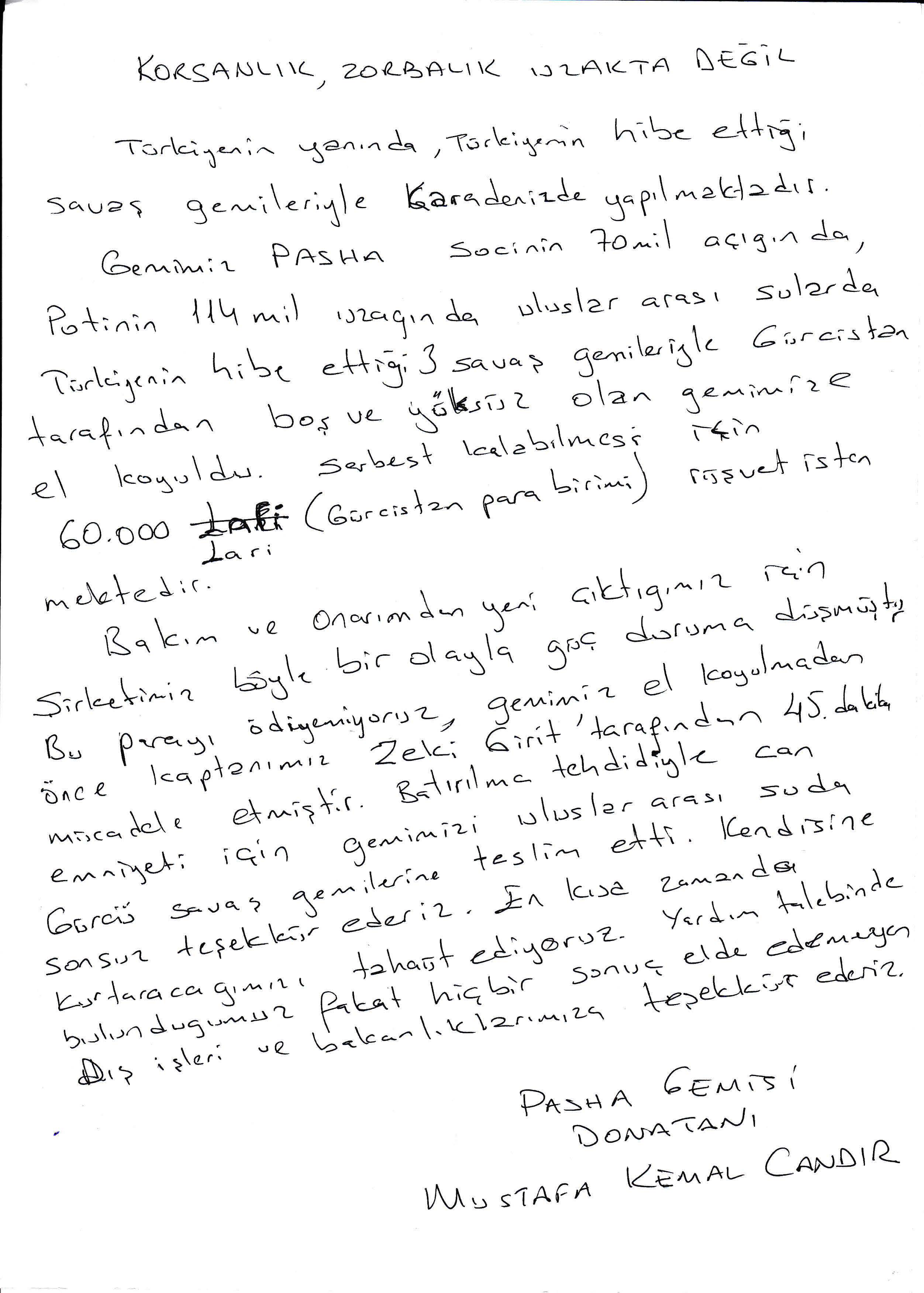 "Benden 60 Bin Lari Rüşvet İstiyorlar"