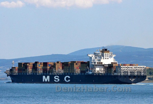 MSC RANIA Çanakkale&#039;den Böyle Geçti