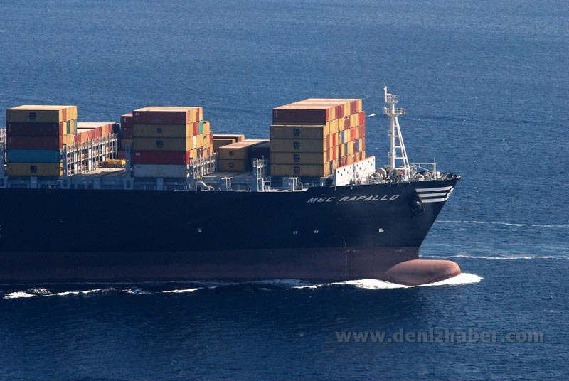 MSC Rapallo Çanakkale Boğazından Geçti