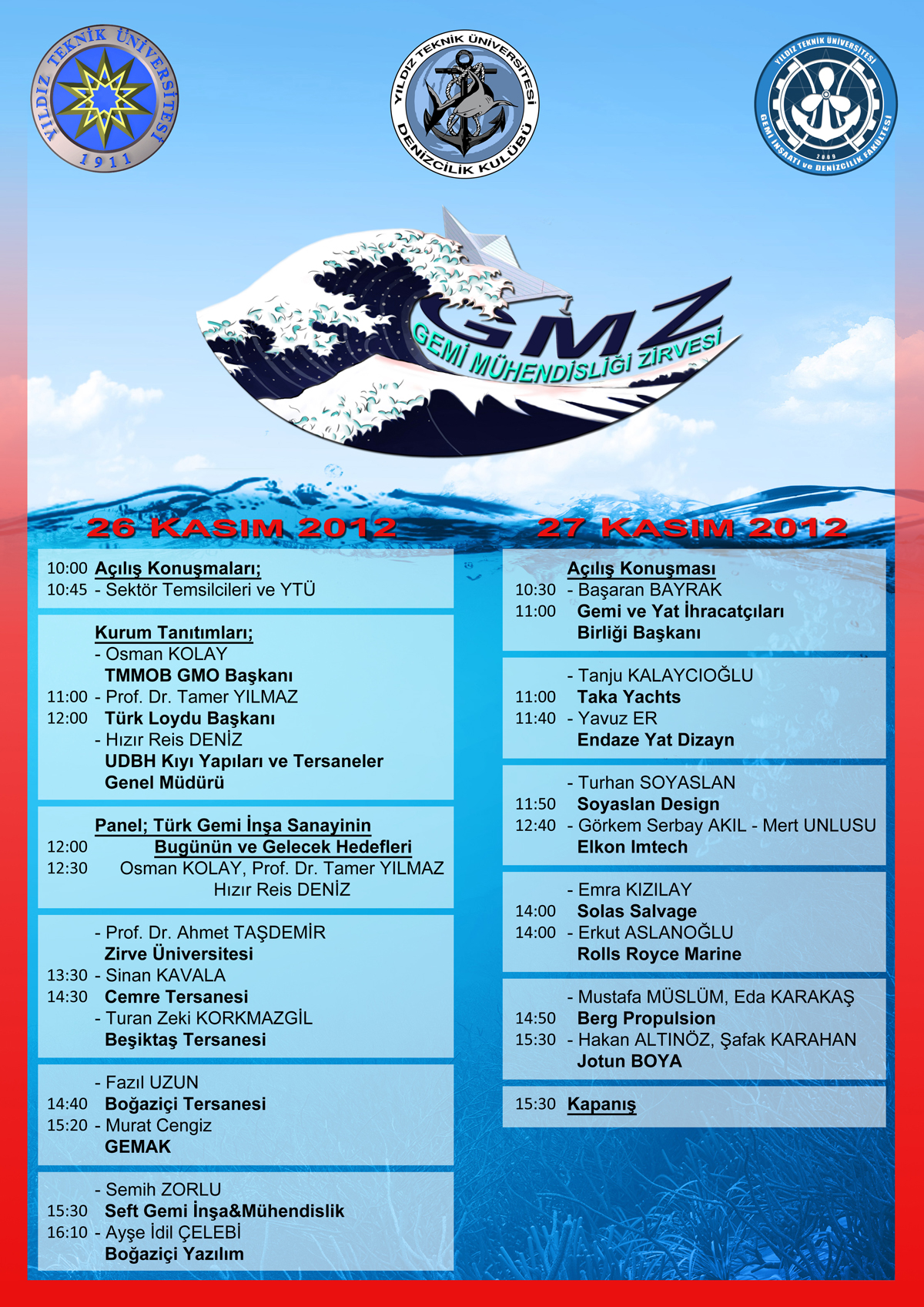 YTÜ Gemi Mühendisliği Zirvesi Başlıyor