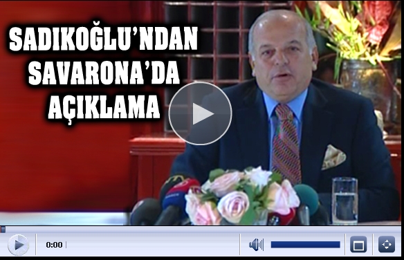 Sadıkoğlundan İlginç Savarona Savunması