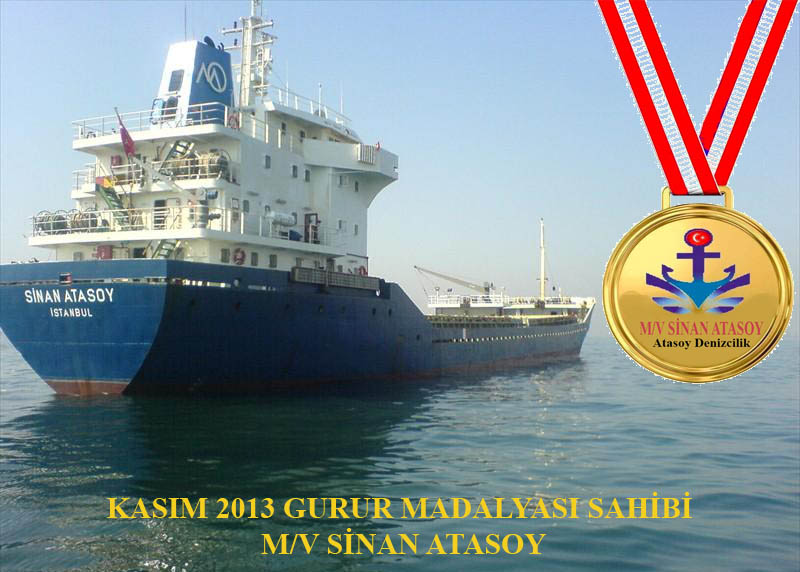 KASIM Gurur Madalyası Sinan Atasoy Gemisine