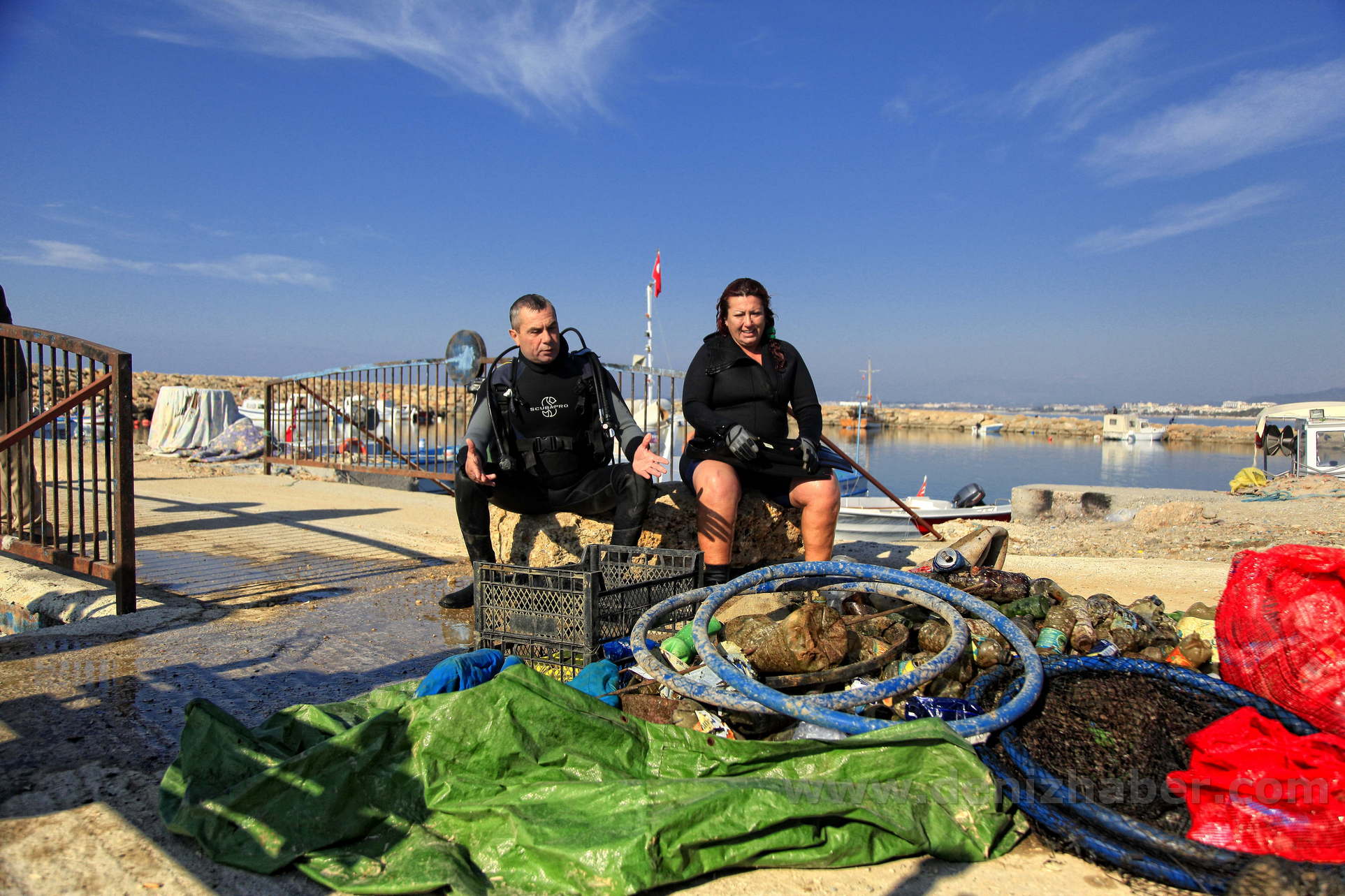 Side Belediyesi, Limanı Temizliyor