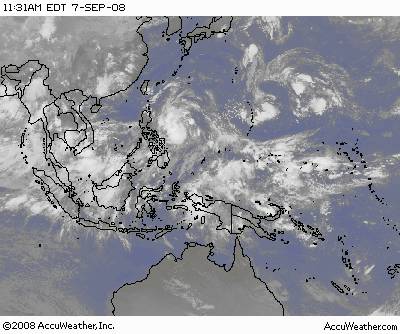 SİNLAKU Tayfunu Tayvan'ı Vuruyor