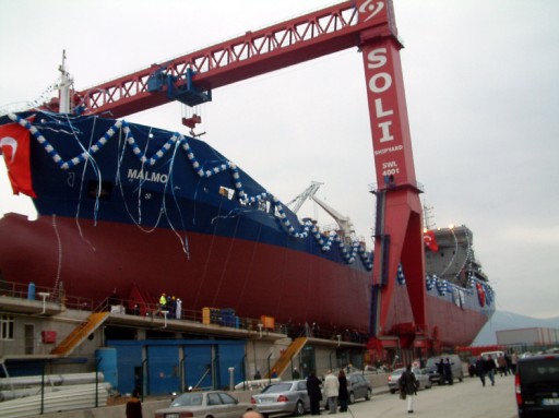 Soli Tersanesinde Gemi İndirme Töreni