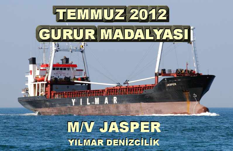 Temmuz 2012 Gurur Madalyası JASPER Gemisine