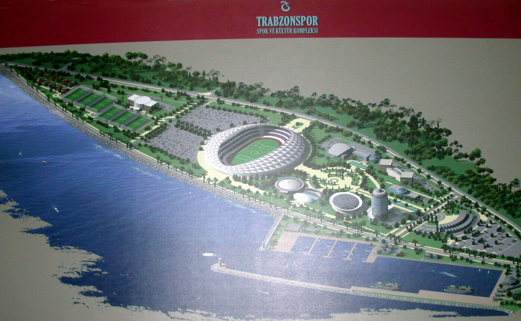 Trabzon&#039;a Gemi Gibi Yüzer Stad