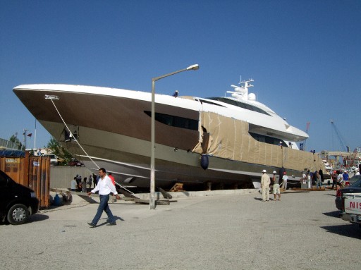 Antalya'da En Büyük Yat Denize İndirildi