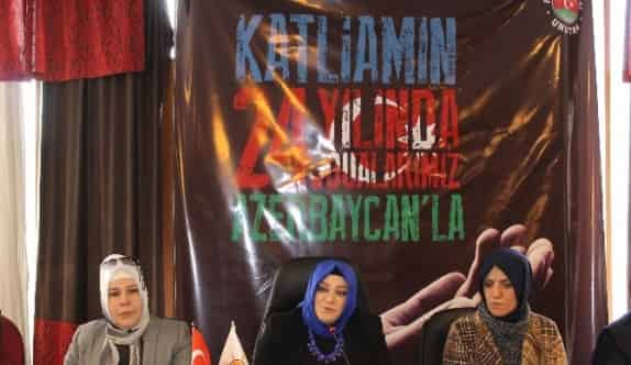 AK Parti Erzurum Kadın Kolları Teşkilatı Hocalı Katliamını Kınadı