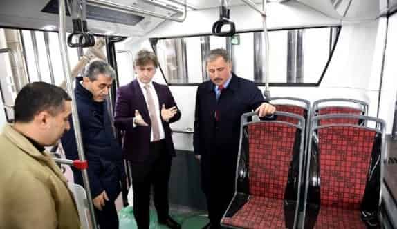 Çakır, Trambüs Bakım İstasyonu’nu Gezdi