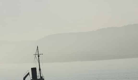 Çanakkale Boğazında Sis