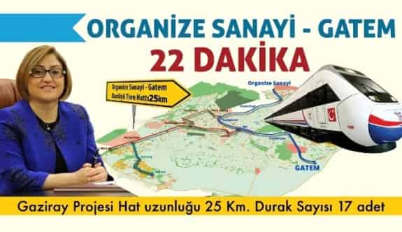 Gaziantep’e “Gaziray” Yapılacak