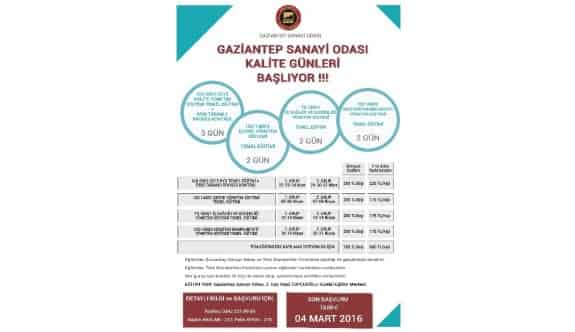 GSO’da Kalite Günleri Başlıyor