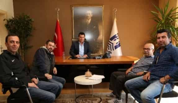 Gümüşlük Gençlikspor Başkanı Nejat İşler’den Başkan Kocadon’a Ziyaret