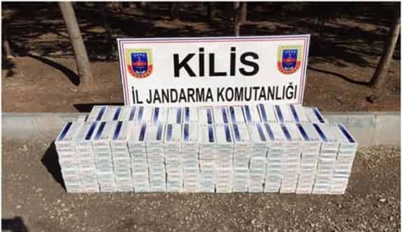 Kilis’te 10 Bin Paket Kaçak Sigara Ele Geçirildi