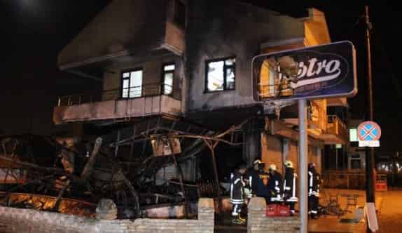 Konya’da Kafe Yangını