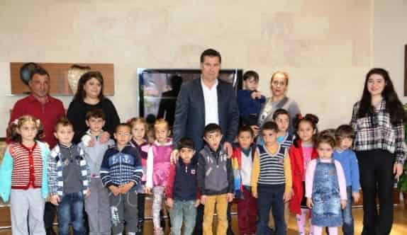 Miniklerden Başkan Kocadon’a Ziyaret