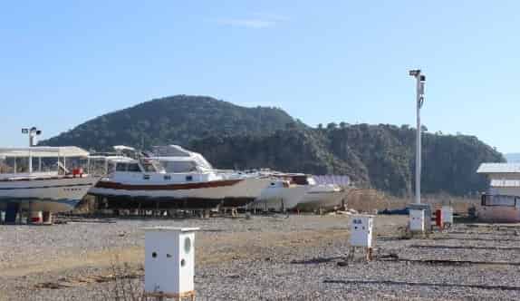 Ortaca Belediyesinden Tekne Çekek Yerine Güvenlik Sistemi