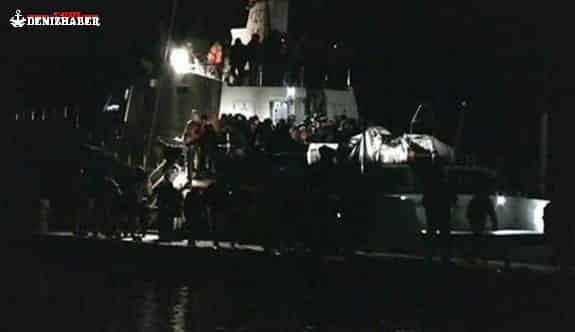 Rodos açıklarında silah ve patlayıcı yüklü gemiye operasyon